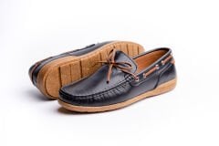 Deri Loafer Erkek Ayakkabı - TZN1001 44 - Siyah
