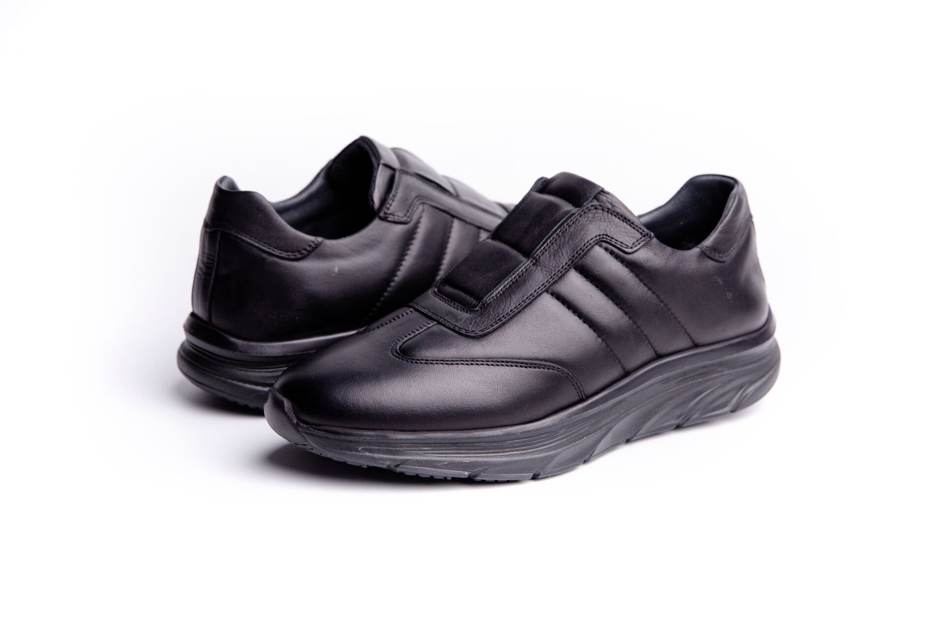 Deri Erkek Spor Ayakkabı - TZN1004 44 - Siyah