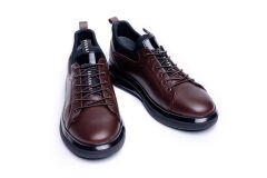 Deri Erkek Spor Ayakkabı - TZN1006 43 - Kahverengi