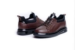 Deri Erkek Spor Ayakkabı - TZN1006 44 - Kahverengi