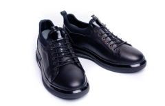 Deri Erkek Spor Ayakkabı - TZN1006 43 - Siyah