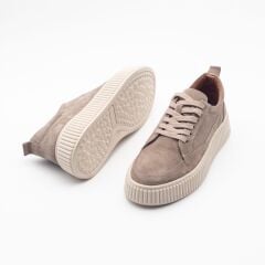 PTA1005 Erkek Deri Ayakkabı 44 - BEJ