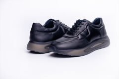 Deri Erkek Spor Ayakkabı - TZNL1005 42 - Siyah