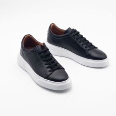 PTA1006 Erkek Deri Ayakkabı 43 - SIYAH