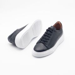 PTA1006 Erkek Deri Ayakkabı 43 - SIYAH