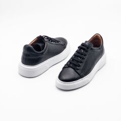 PTA1006 Erkek Deri Ayakkabı 43 - SIYAH