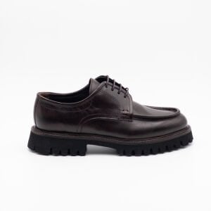 Hakiki Deri Eva Taban Erkek Günlük Ayakkabı KAHVERENGİ - 44