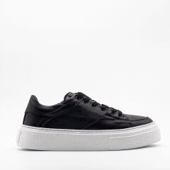 TNL1020 Hakiki Deri Erkek Sneaker Ayakkabı 43 - Siyah