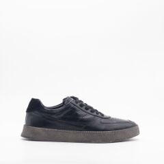 TNL1025 Hakiki Süet Deri Erkek Sneaker Ayakkabı 42 - SIYAH