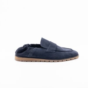 YZN1012 Erkek Hakiki Deri Loafer Ayakkabı LACİVERT - 44