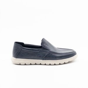 YZN1014 Erkek Hakiki Deri Casual Ayakkabı LACİVERT - 42
