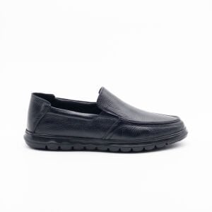 YZN1014 Erkek Hakiki Deri Casual Ayakkabı SİYAH - 45