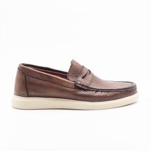 YZN1018 Erkek Hakiki Deri Casual Ayakkabı TABA - 44