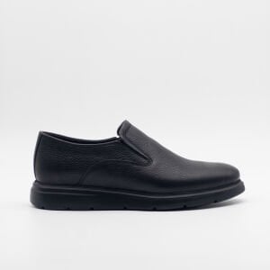 YZN1026 Erkek Hakiki Deri Casual Ayakkabı SİYAH - 45