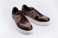 Deri İthal Keçe Spor Ayakkabı - CRL1001 40 - Kahverengi