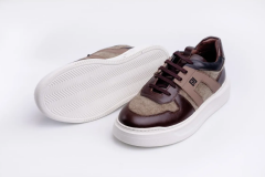 Deri İthal Keçe Spor Ayakkabı - CRL1001 41 - Kahverengi