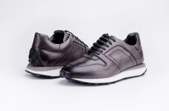 Deri Erkek Casual Ayakkabı - CRL1003 44 - Gri