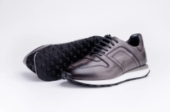 Deri Erkek Casual Ayakkabı - CRL1003 44 - Gri