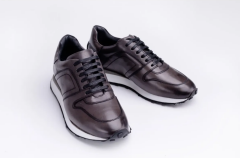 Deri Erkek Casual Ayakkabı - CRL1003 44 - Gri