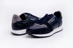 Deri Erkek Spor Ayakkabı - HGN1001 41 - Lacivert