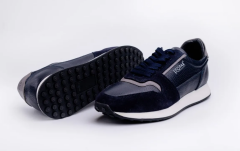 Deri Erkek Spor Ayakkabı - HGN1001 41 - Lacivert