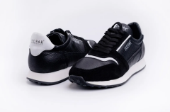 Deri Erkek Spor Ayakkabı - HGN1001 42 - Siyah