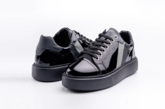 Rugan Deri Erkek Spor Ayakkabı - HGN1003R 42 - Siyah