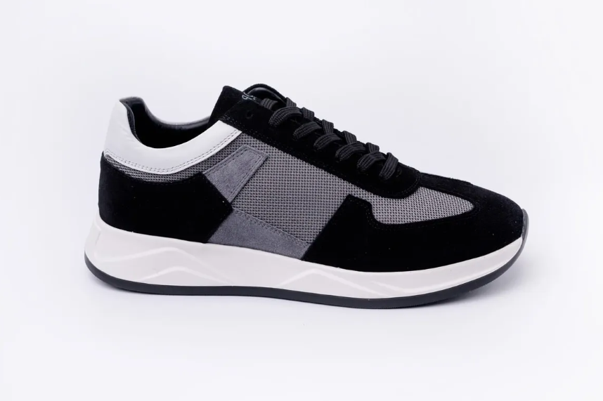 Siyah Süet Deri Erkek Spor Ayakkabı - HGN1007 40 - Siyah