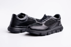 Deri Erkek Günlük Ayakkabı - HGN1008 43 - Siyah