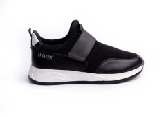 Fileli Deri Erkek Spor Ayakkabı - HGN1010 40 - Siyah