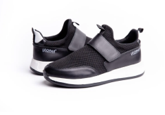 Fileli Deri Erkek Spor Ayakkabı - HGN1010 42 - Siyah