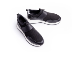 Fileli Deri Erkek Spor Ayakkabı - HGN1010 42 - Siyah