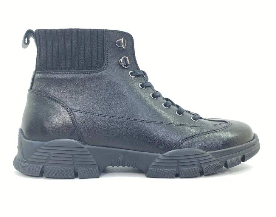 Hakiki Deri Bot - LeoWorld 40 - Siyah