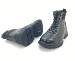 Hakiki Deri Bot - LeoWorld 42 - Siyah