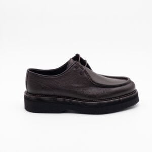 Erkek Dokulu Deri Kalın Taban Casual Ayakkabı KAHVERENGİ - 44