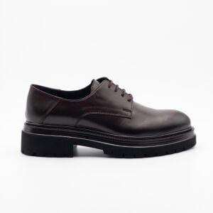 Gölgeli Burun Kalın Tabanlı Erkek Casual Ayakkabı Kahverengi - 43