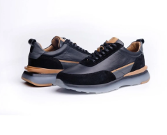 Deri Erkek Spor Ayakkabı - RGO1002 42 - Siyah