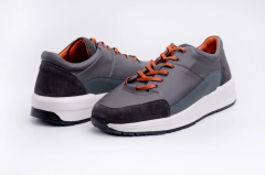 Deri Erkek Spor Ayakkabı - TLN1003 44 - Gri