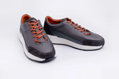 Deri Erkek Spor Ayakkabı - TLN1003 44 - Gri