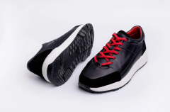 Deri Erkek Spor Ayakkabı - TLN1003 43 - Siyah