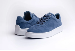 Süet Deri Erkek Günlük Ayakkabı - TNL1015 41 - Mavi