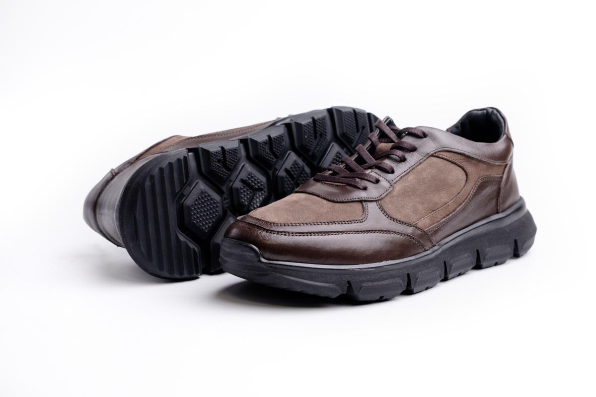 Kahvererengi Deri Erkek Günlük Ayakkabı