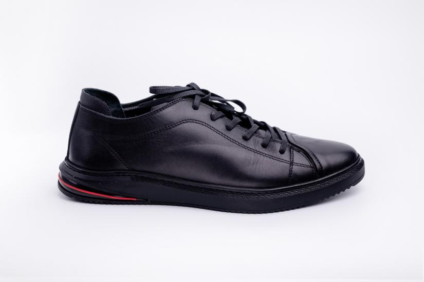 Siyah Deri Günlük Erkek Ayakkabı